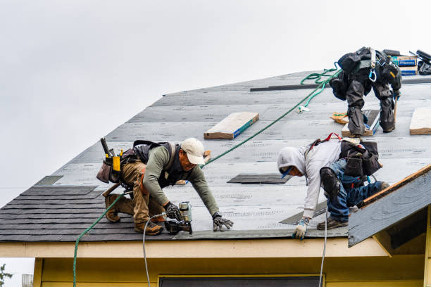 Professional Flat Roof Repair technician working in Burlington, WI